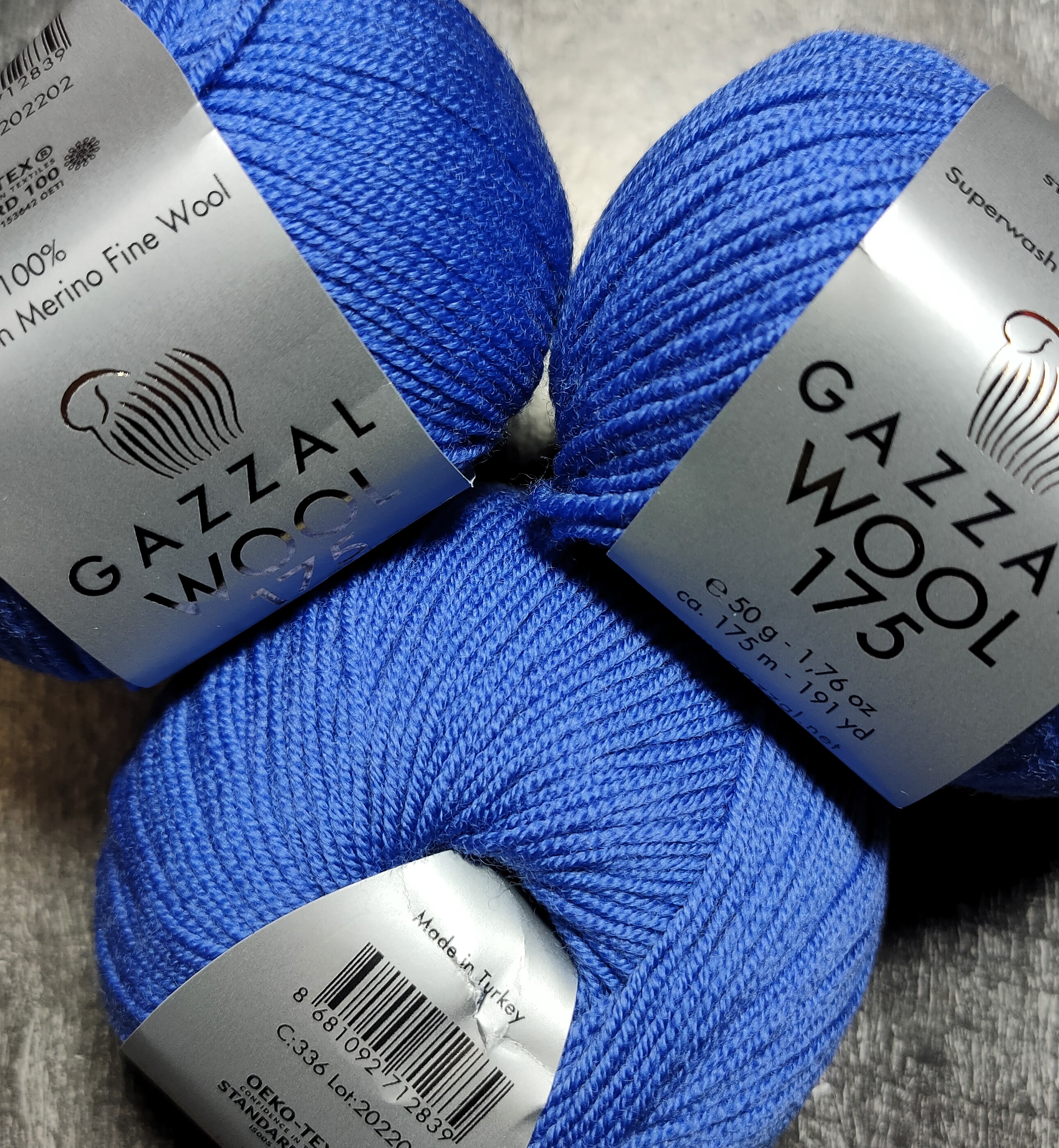 пряжа Gazzal Wool 175 в наличии и на заказ