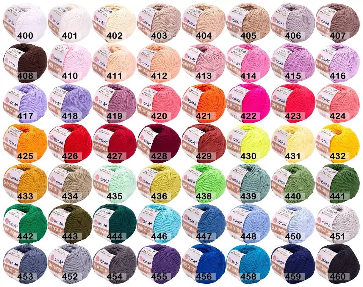 Палитра YarnArt Baby Cotton
