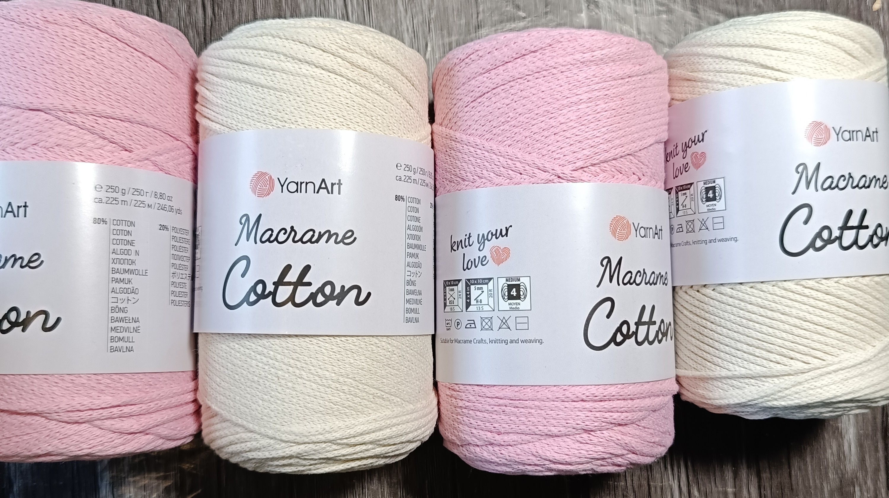 Пряжа  YarnArt Macrame Cotton в наличии и на заказ