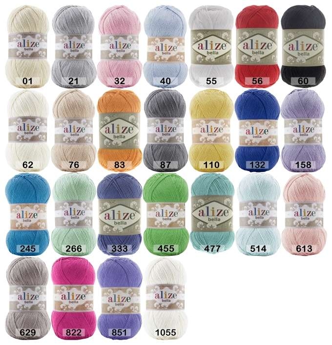 Палитра Alize Bella 100