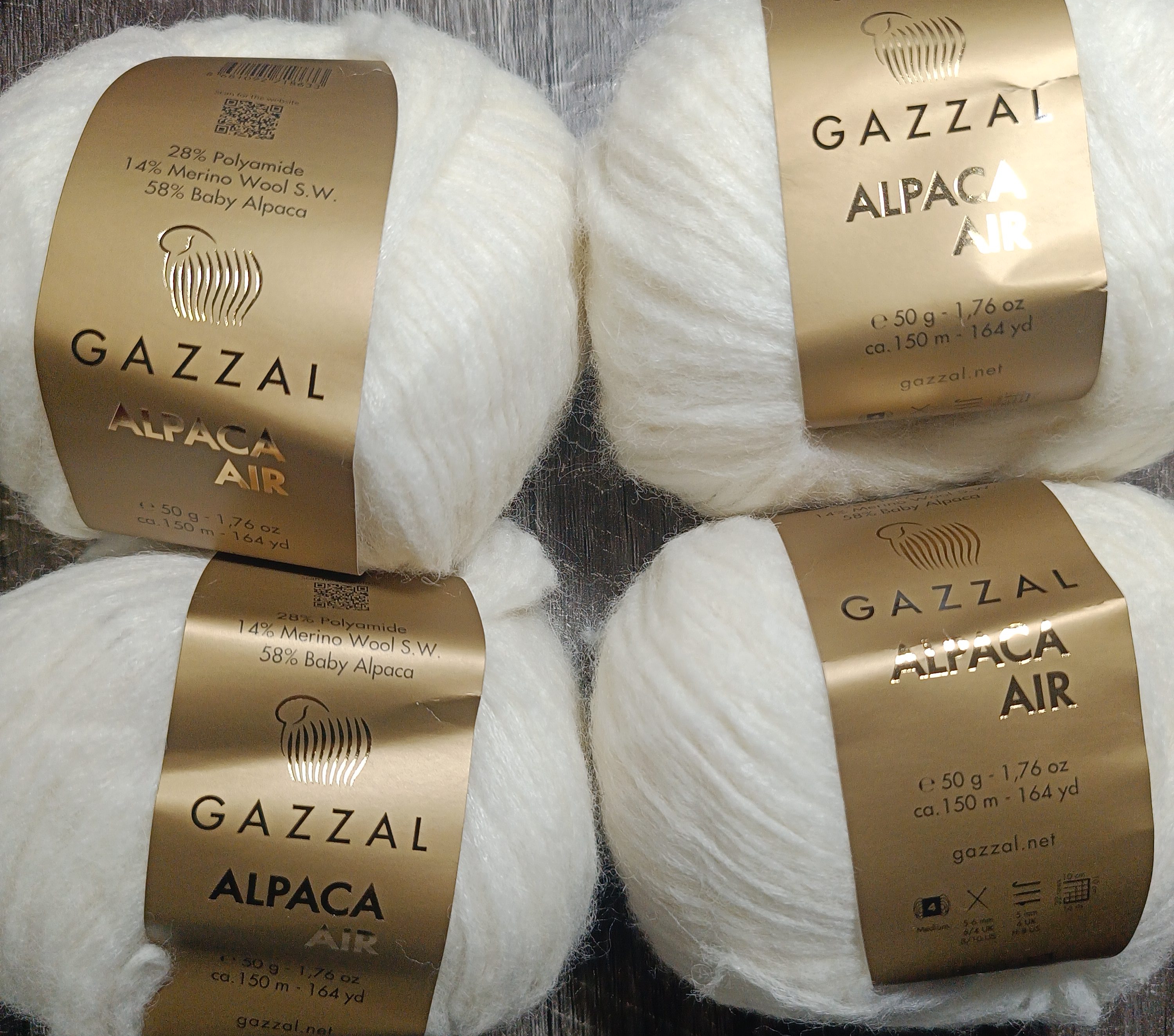 пряжа Gazzal Alpaca Air в наличии и на заказ