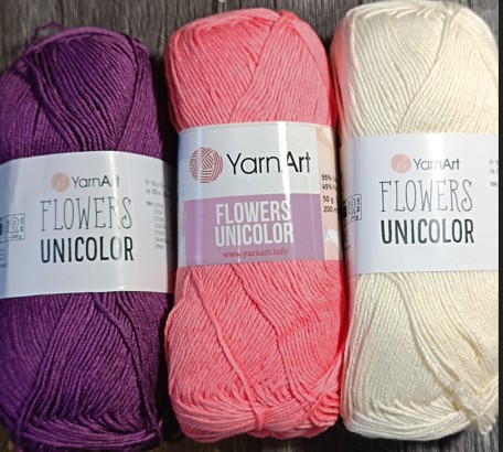Пряжа Yarnart Flowers Unicolor  , в наличии на заказ