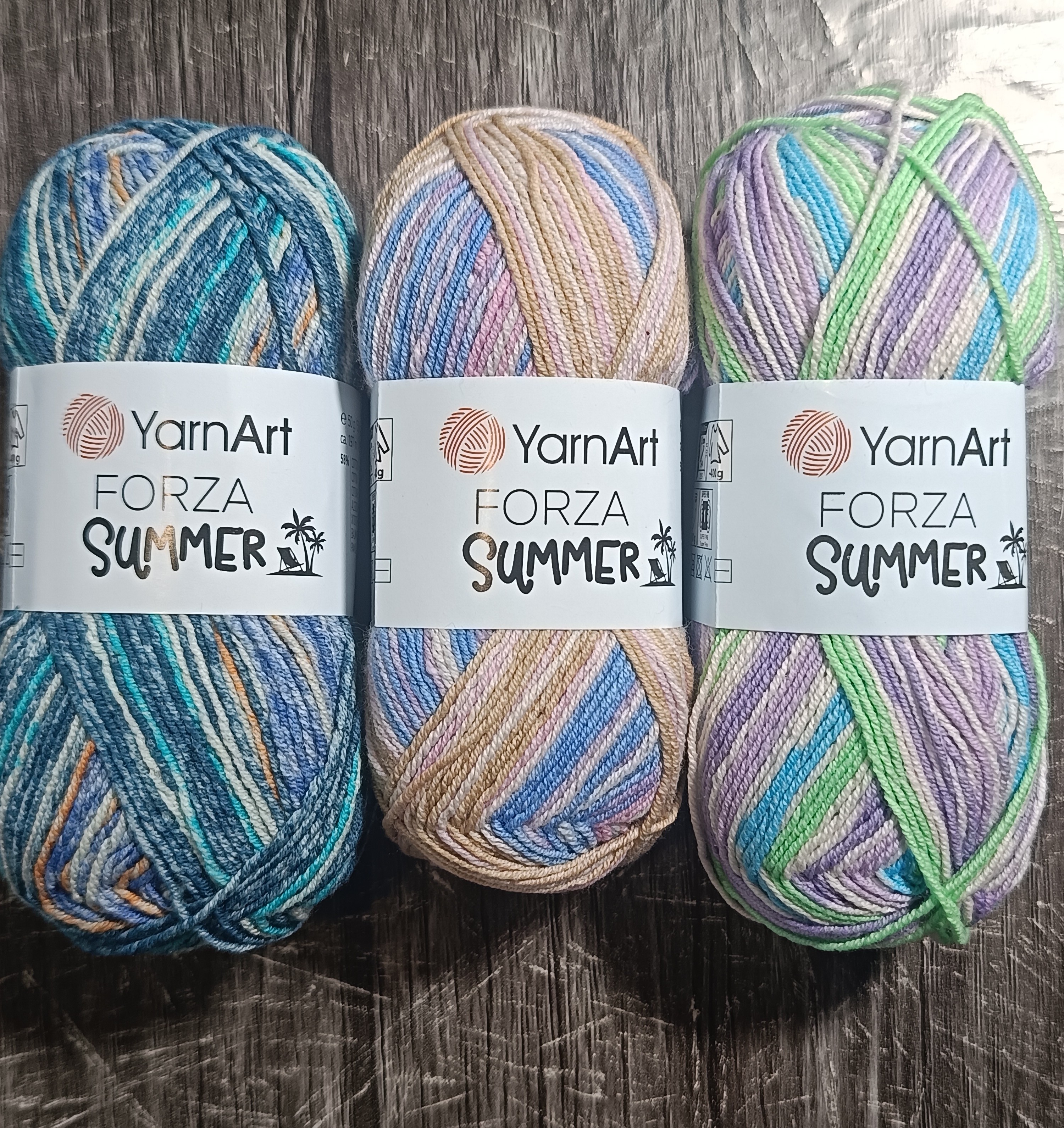 Носочная пряжа  Yarnart Forza Summer